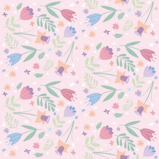 Spring Half Drop Pattern