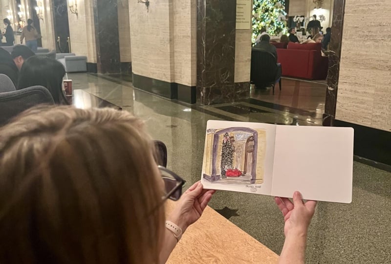Urban Sketching at The Palmer House
