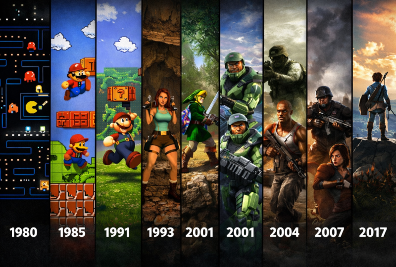 Video game sales data analysis chart (old)