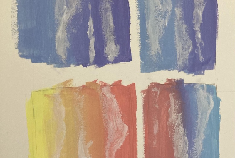 Gouache Gradients with Drybrush