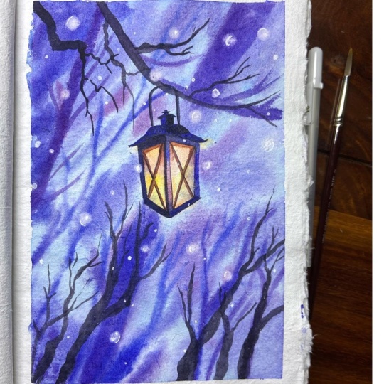 Growing winter lamp