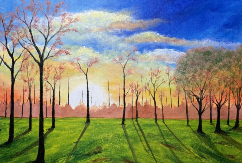 First Acrylic Landscape