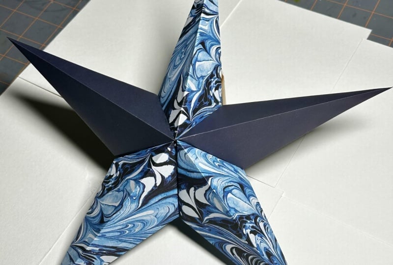 Blue and White Star