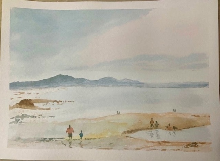 Soft sky's and costal scene