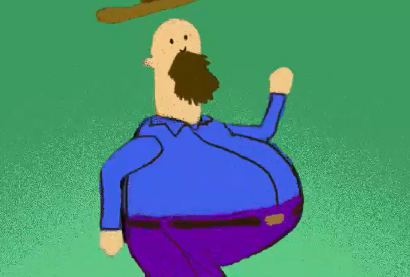 Animação do personagem fazendeiro frame a frame