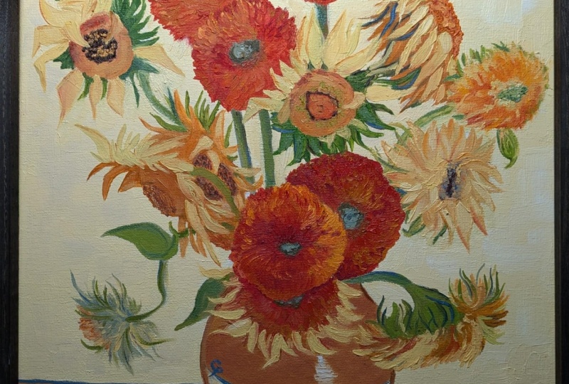 Sunflowers in oil