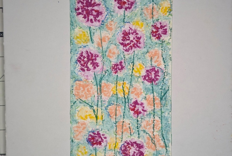 Loose Oil Pastel Drawing