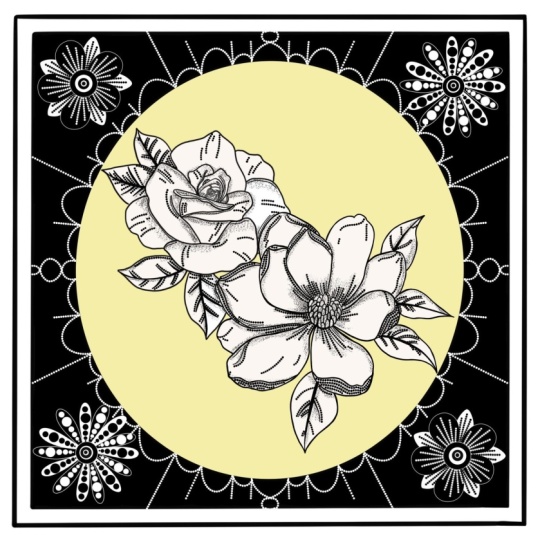 Rose and magnolia