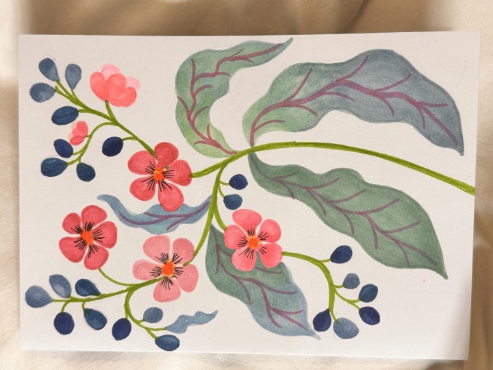 Vintage botanical Inspired floral