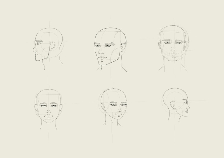 How to draw faces - practice