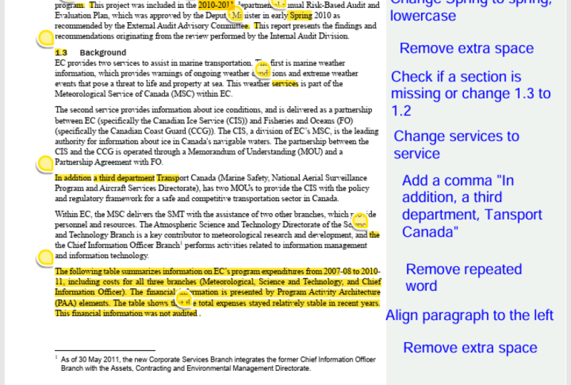 Proofreading Project