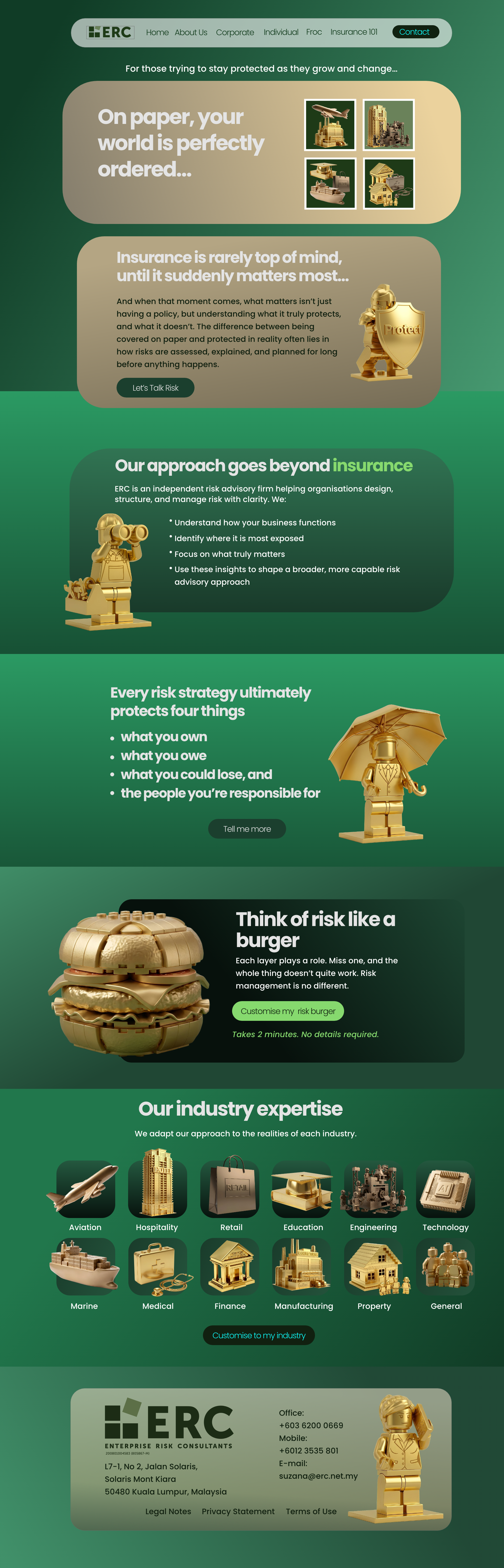 A prototype for my client - landing page
