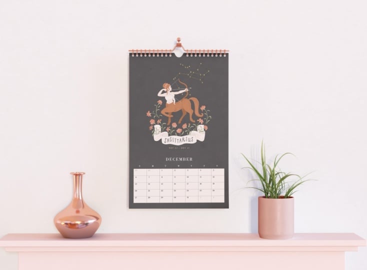 Signs of the Zodiac Wall Calendar