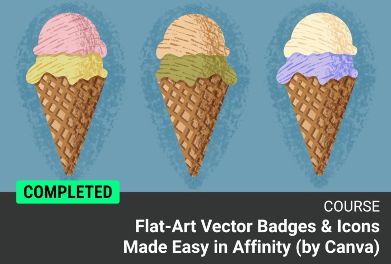 Flat-Art Vector Badges & Icons - Željka Mrovlje