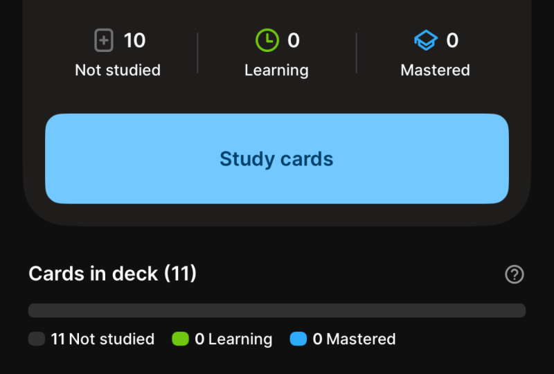 my flashcards