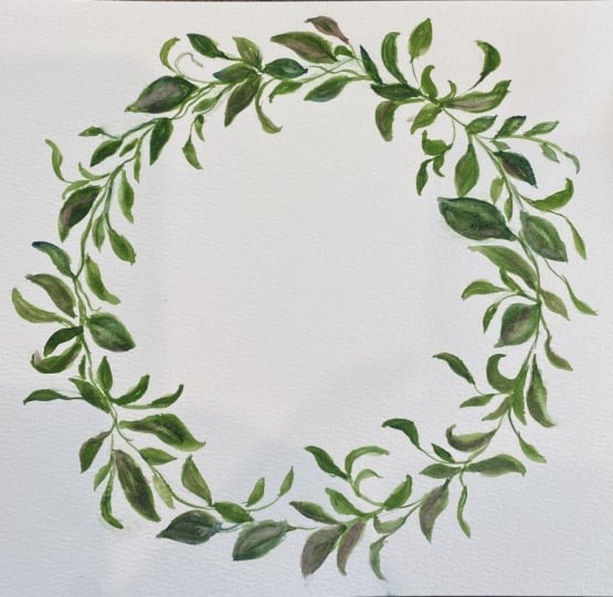 Watercolor Wreath