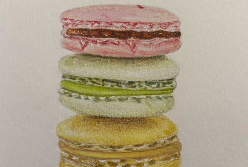 Macarons on Bristol Vellum