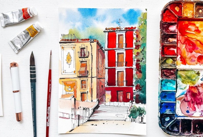 Urban Sketching in Watercolor