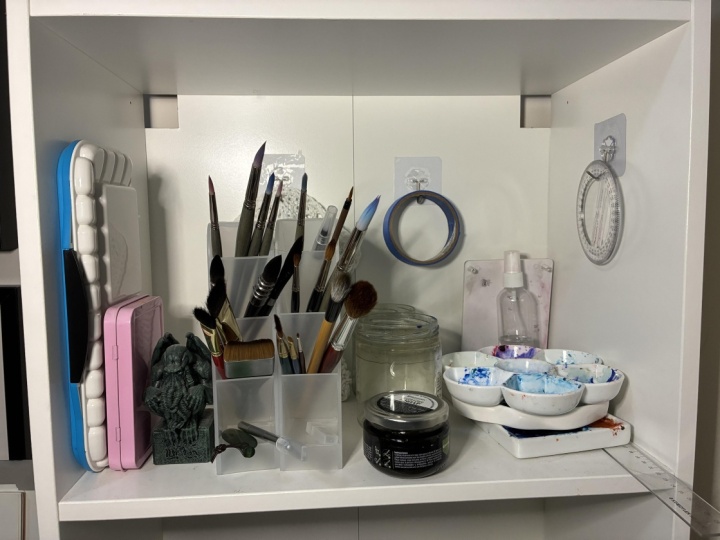 Freshly Cleaned Brushes