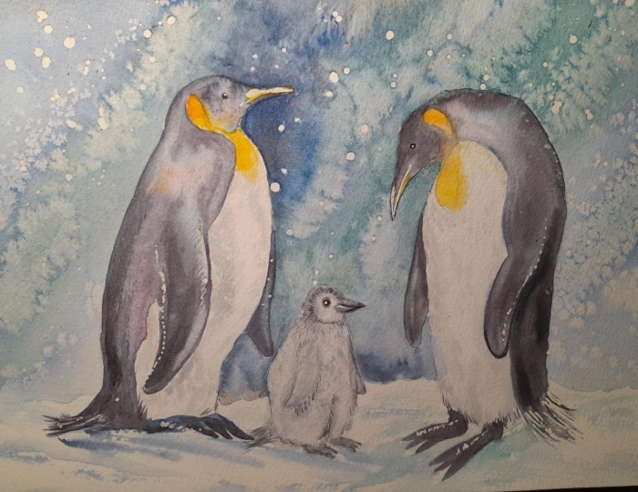 penguin family