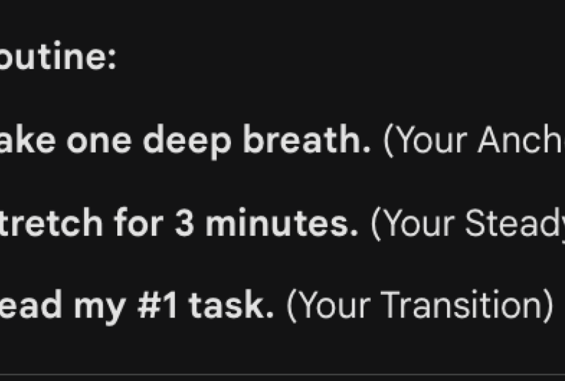 My Morning Routine