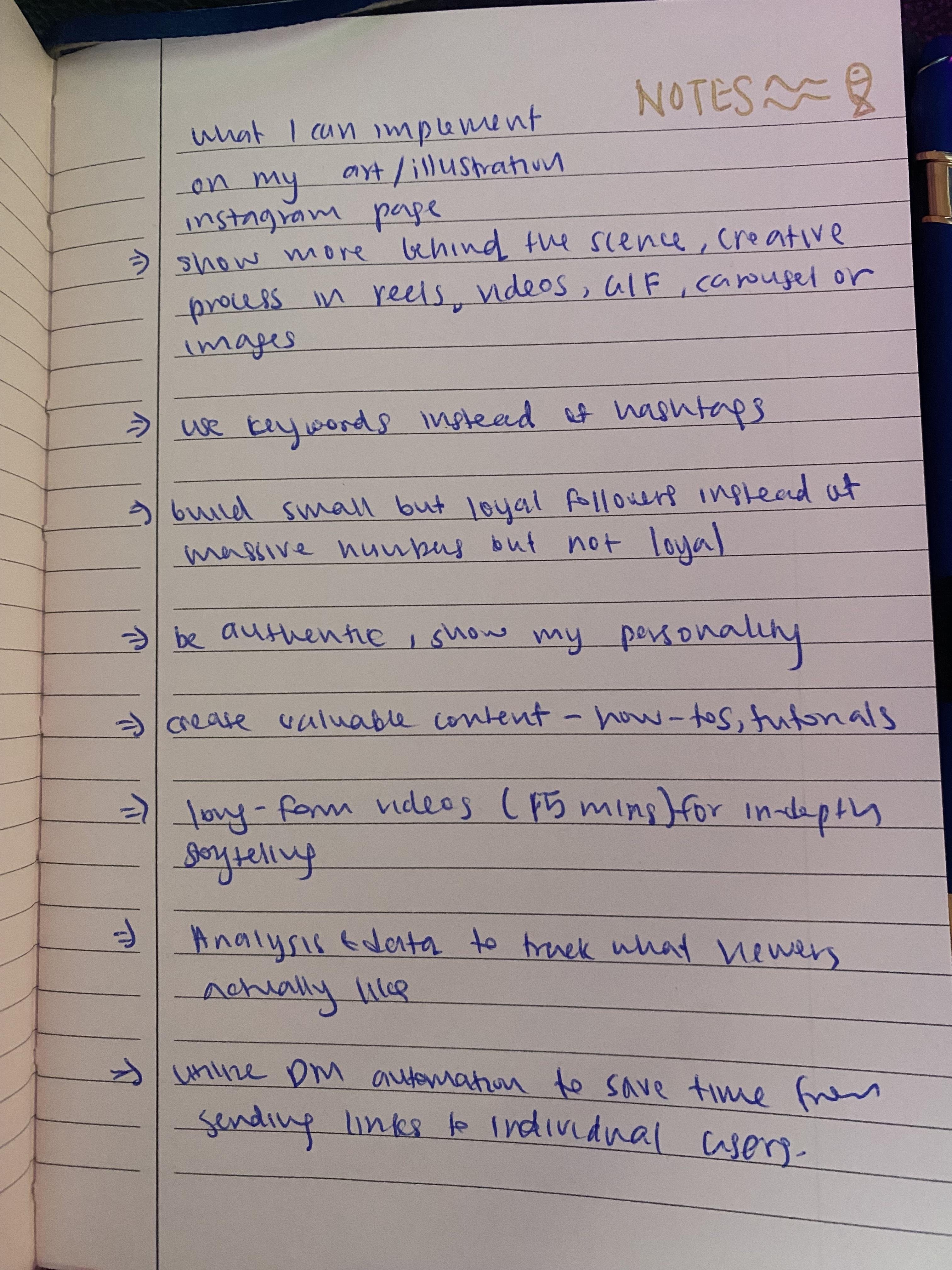 Takeaways from this class - student project