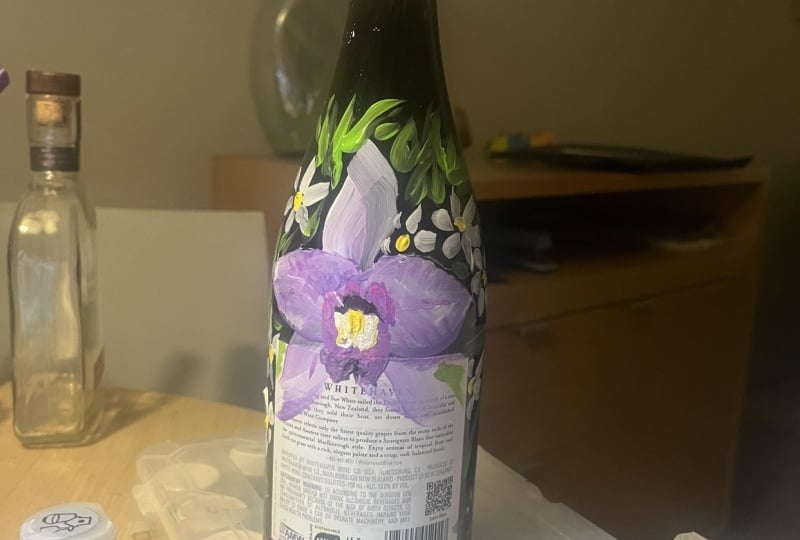 First bottle painting