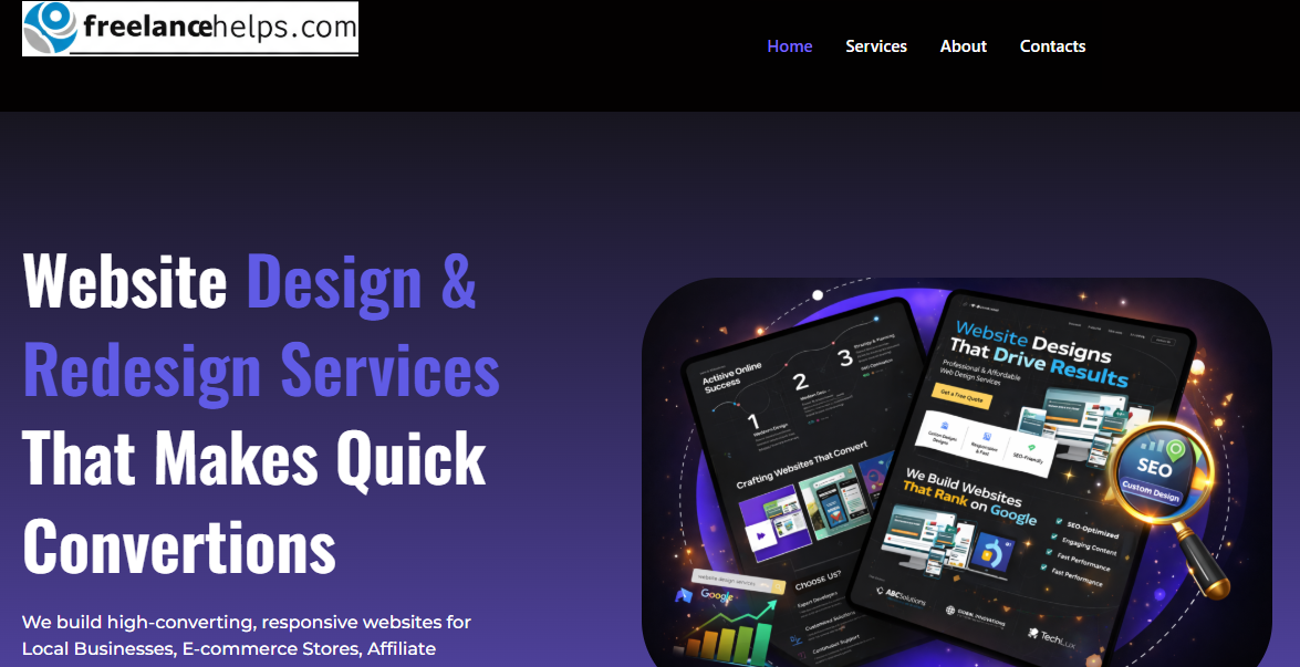Website Design & Redesign Services That Makes Quick Convertions - student project