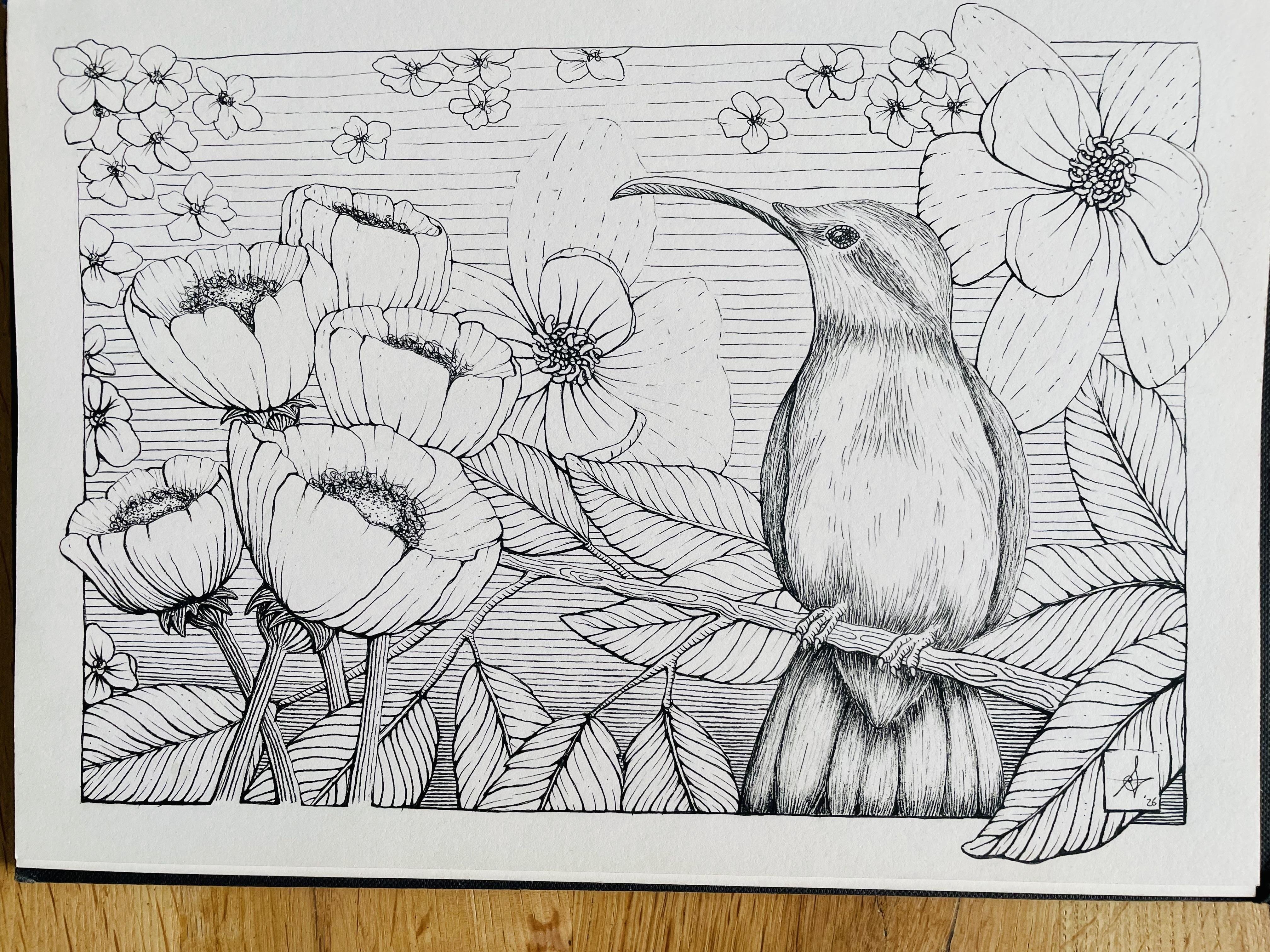 Rendering in pen and ink