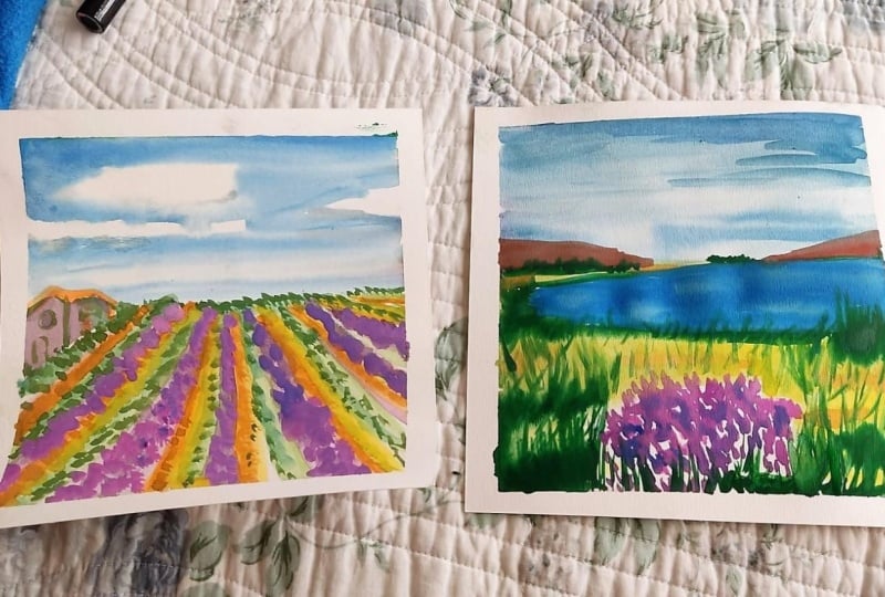 Two landscapes