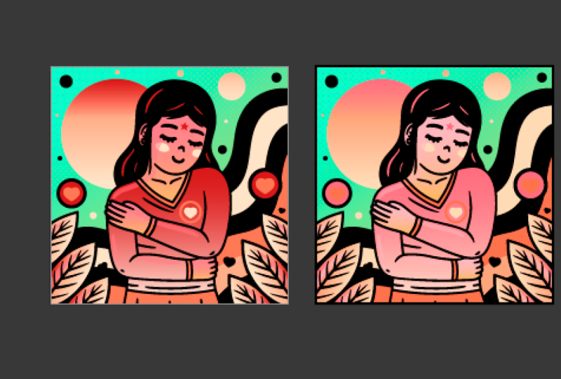 Illustration color correction