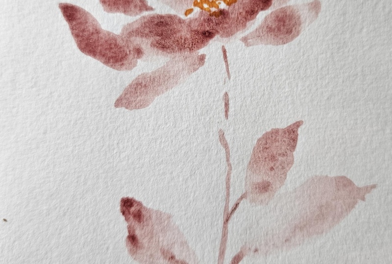 Monochrome flower