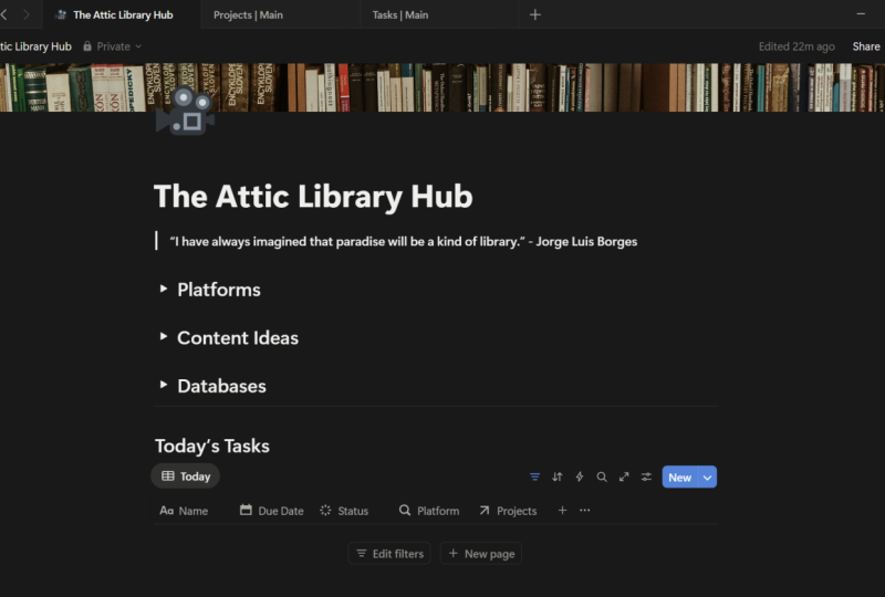 The Attic Library Hub