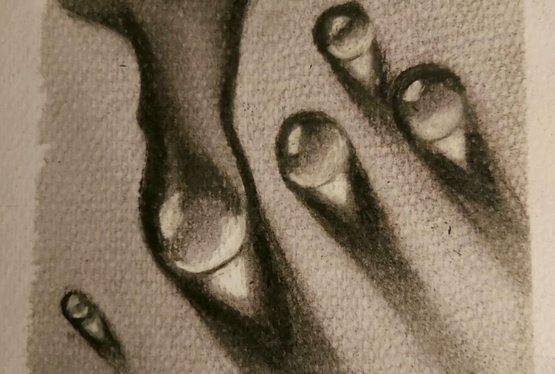 My first attempt on waterdrops