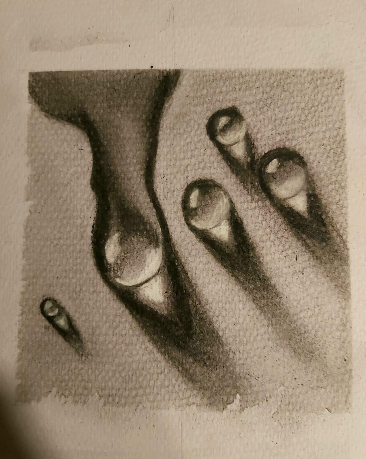 My first attempt on waterdrops - student project
