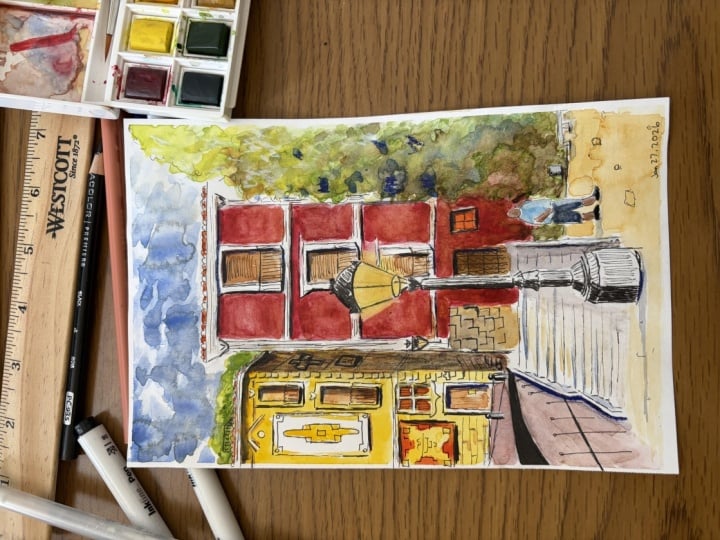 Urban Sketching in Ink & Watercolor