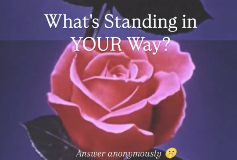 My Instagram Question - What's Standing In Your Way?