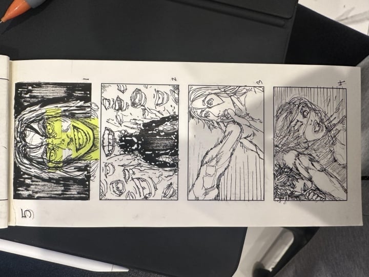 yonkoma showcasing expression