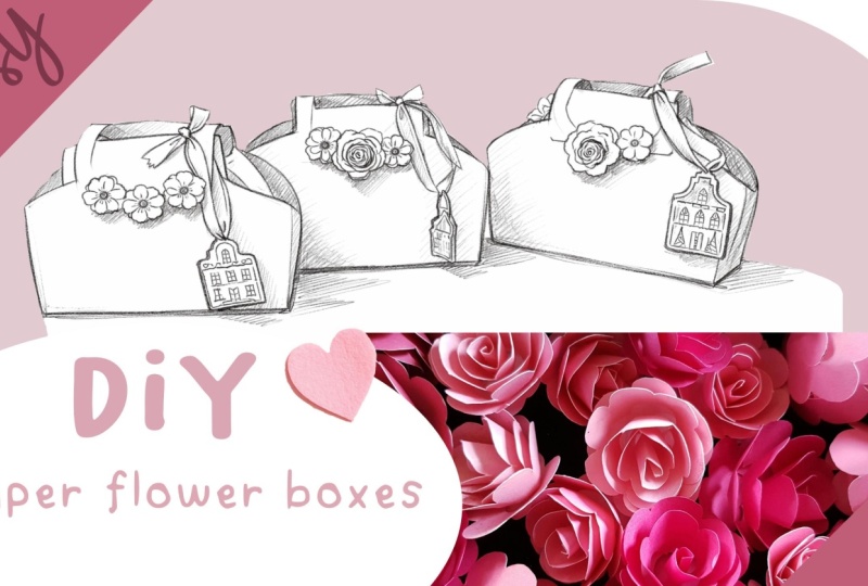 Youtube Thumbnail DIY paper flower box