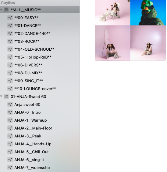 DJ Setlist Organization - student project