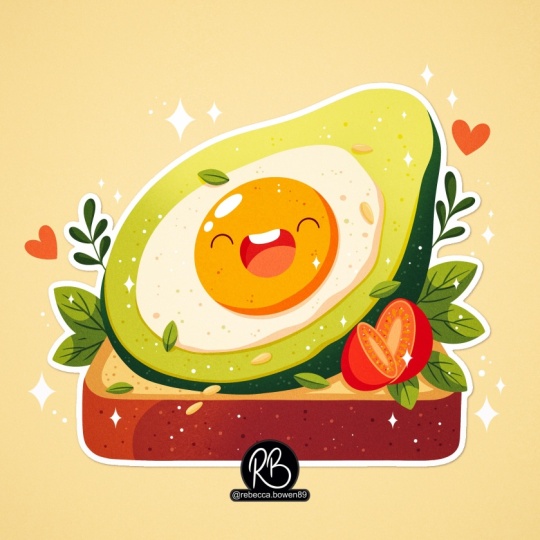 Kawaii Avocado Toast