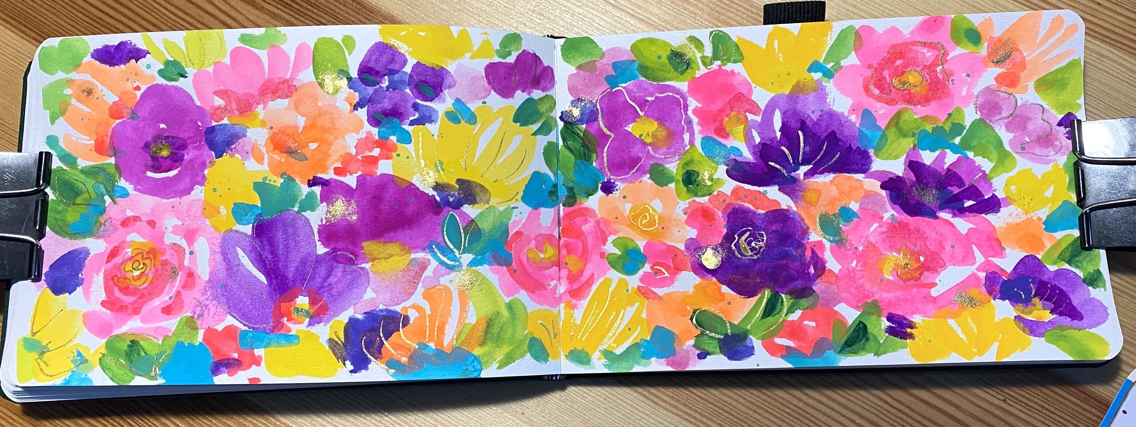 Bold florals - student project