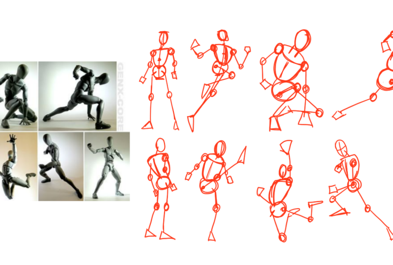 Practice DYNAMIC ACTION for Comics