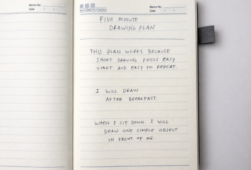 Five Minute Drawing Plan