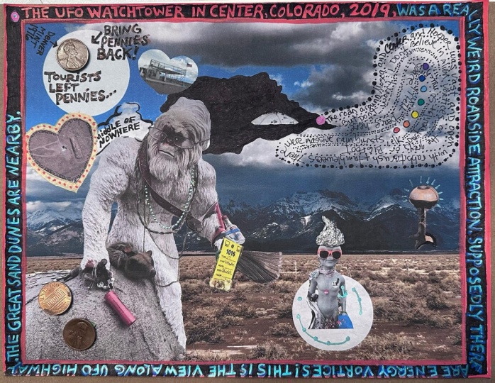 "UFO Watch Tower" in Center, Colorado, USA (2019)