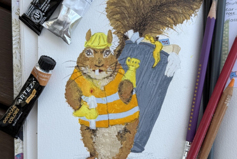 Squiggy the Squirrel.