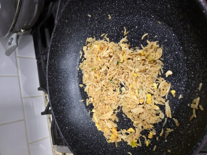 Egg Fried Rice with Green Onions.