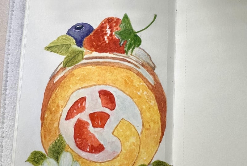 Yummy Swiss Roll and Candy Apple🥰