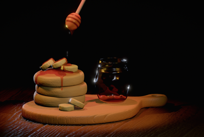 Nomad sculpt Honey Pancake modeling