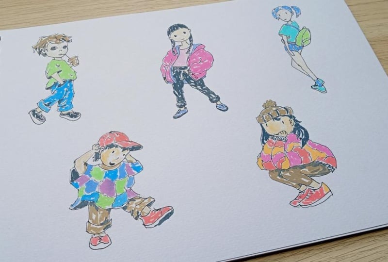 Kids & Outfits Sketches 2